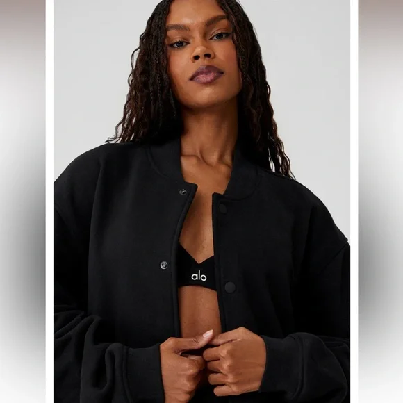 ALO | renown varsity jacket | XXS - Picture 3 of 3